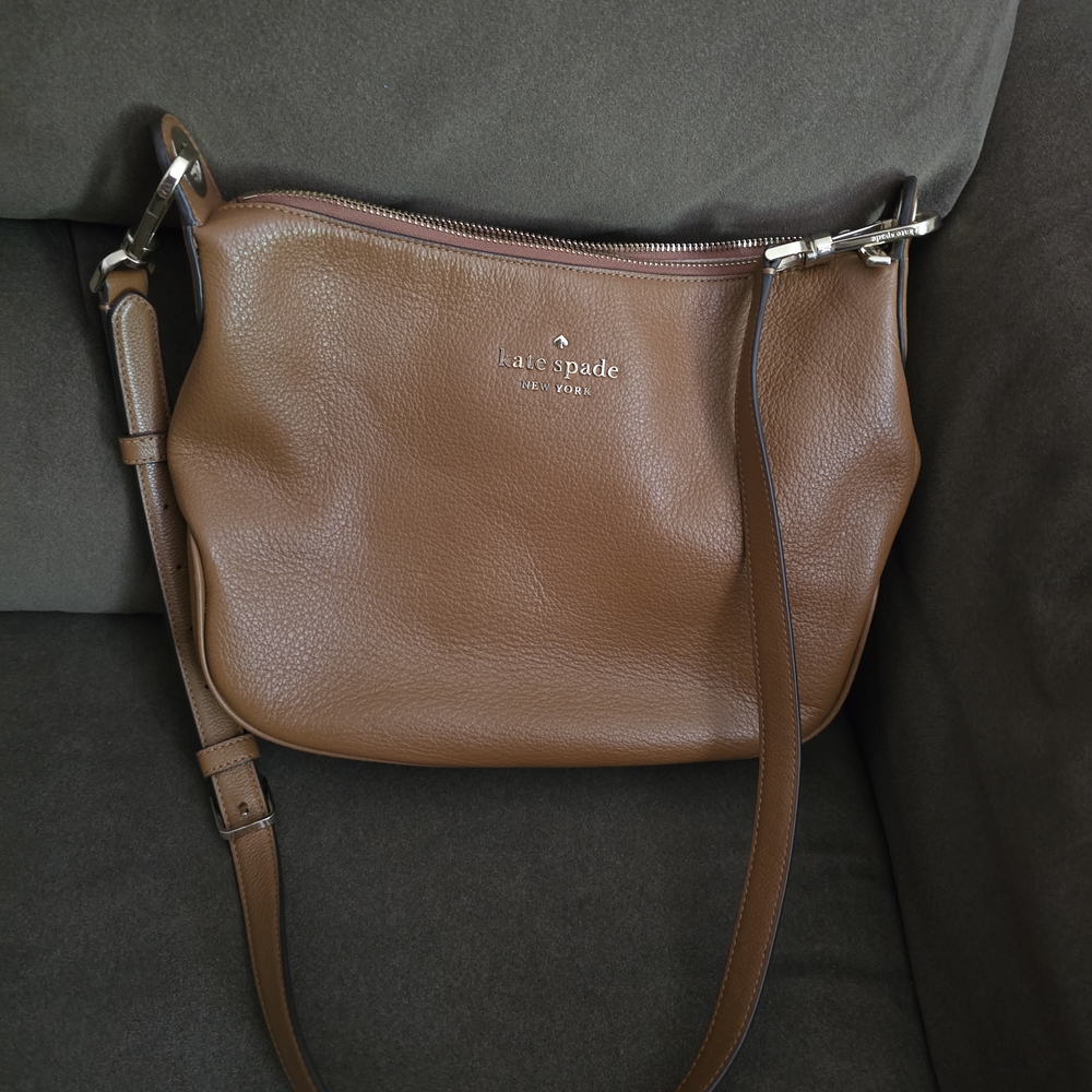 Kate Spade Brown Crossbody Bag with Adjustable Strap